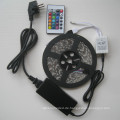 5050 voller Satz 12v 60leds / m flexible rgb LED-Streifen mit Fernsteuerungsversorgungsadapter